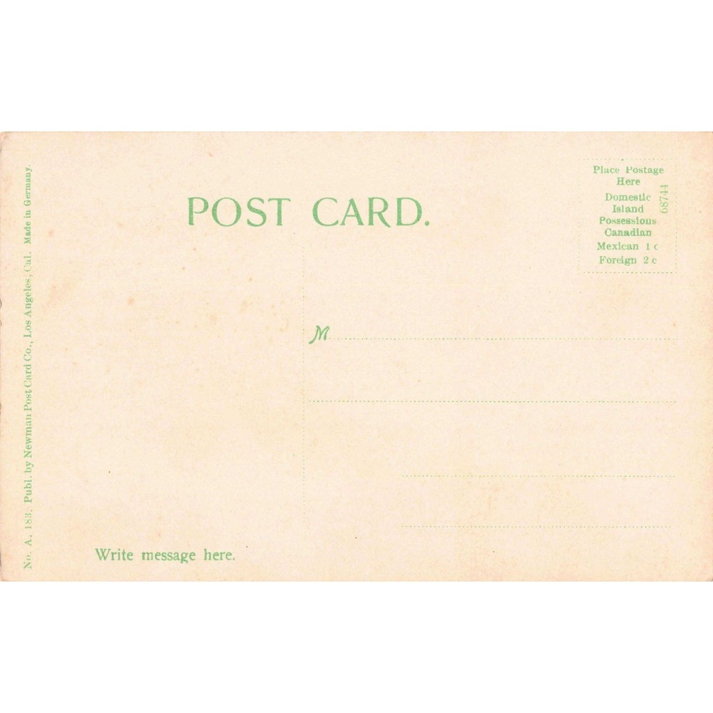 Vintage Hollenbeck Park Los Angeles CA Wooden Bridge RPPC-Style Postcard - Picture 2 of 2